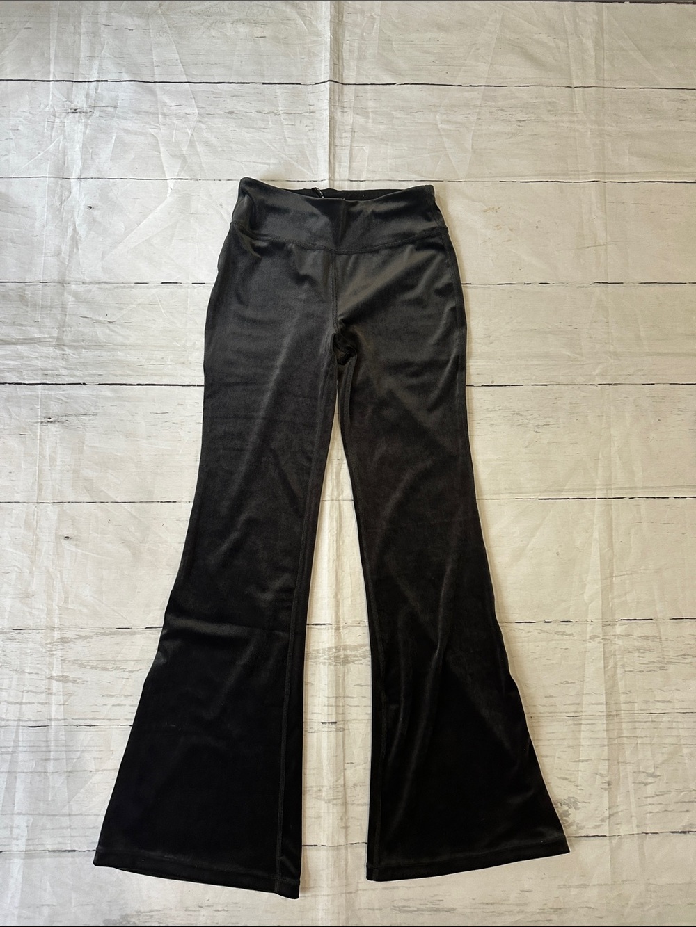 Athleta Girl size 12 Black Velvet Flare Pants